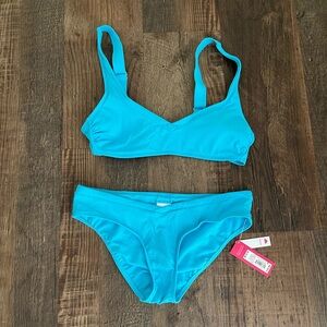 Xhilaration Women's Blue Bikini Set